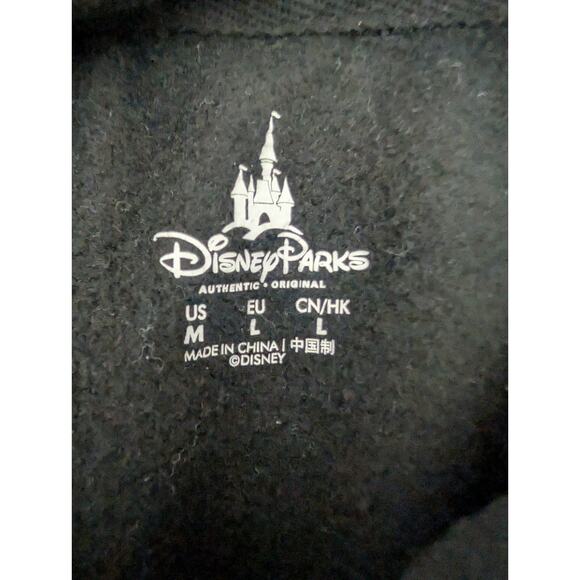 Disney Parks Minnie Mouse Hooded Sweatshirt Women’s Medium Black Graphic - Picture 4 of 5
